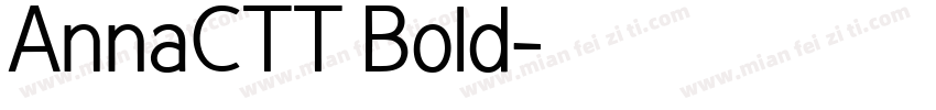 AnnaCTT Bold字体转换